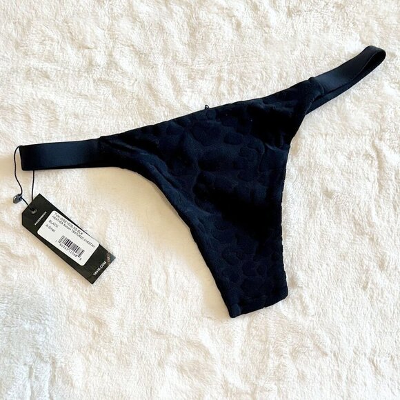 NWT Tavik Heather Black Swim Bottom in Textured Cheetah - Extra Small - Picture 7 of 7